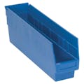 17-7/8" L x 4-1/8" W x 6" Hgt. Blue Quantum® Store-More Shelf Bin