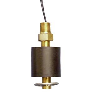 Mini Vertical Single Point Brass Liquid Level Switch