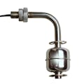 Horizontal 316 Stainless Steel Liquid Level Switch with 3/8-24 thread & Bent Stem