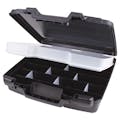 15" Black Merchant Case with Lift Out Tray - 15" L x 14-1/2" W x 3-1/2" Hgt.