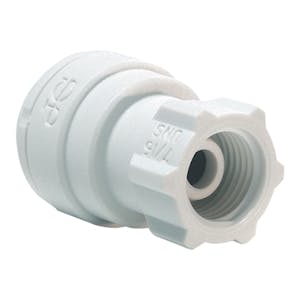 3/8" TUbe OD x 7/16-24 UNS Threaded Polypropylene Faucet Connector