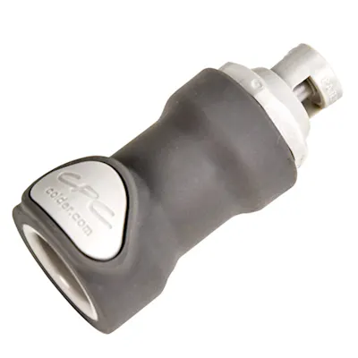 1/8" ID In-Line Hose Barb NS4 Series Polypropylene Non-Spill Coupling Body (Insert Sold Separately)