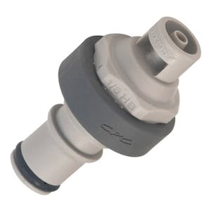 1/8" ID In-Line Hose Barb NS4 Series Polypropylene Non-Spill Coupling Insert (Body Sold Separately)