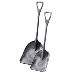 17" L x 14" W Gray Industrial Shovel (42" Overall Length)