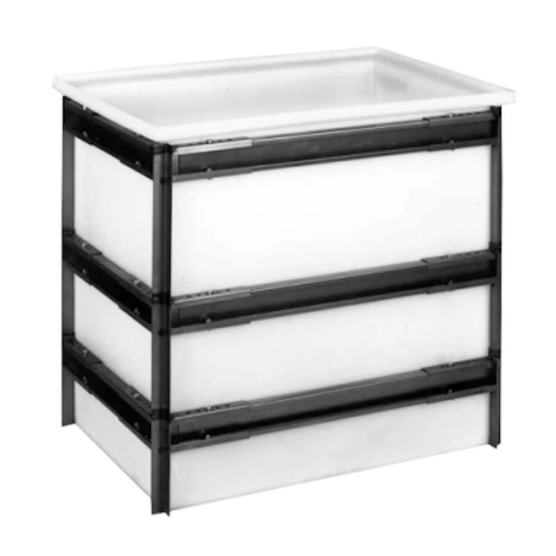 Stainless Steel Support Frame for 30" L x 24" W x 24" Hgt. Molded Polyethylene Tanks