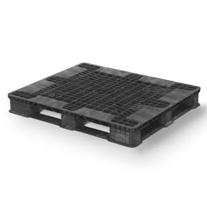 Lavex Modular Pop 48 x 24 Black Stackable Pallet Display Base