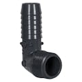 1/2" Hose Barb x 1/2" MNPT Polypropylene Elbow
