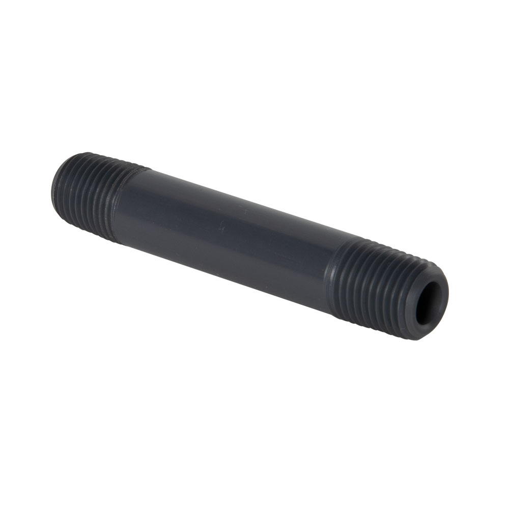 1/4" MNPT x 3" L Schedule 80 PVC Pipe Nipple U.S. Plastic Corp.