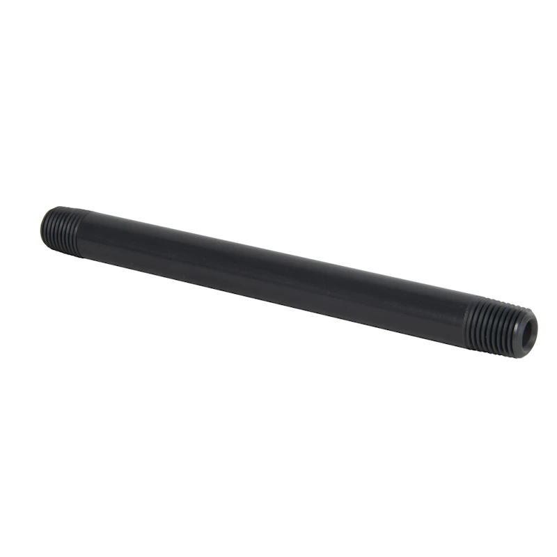 1/4" MNPT x 1/4" MNPT Smooth Gray Schedule 80 PVC Pipe Nipple - 6" L