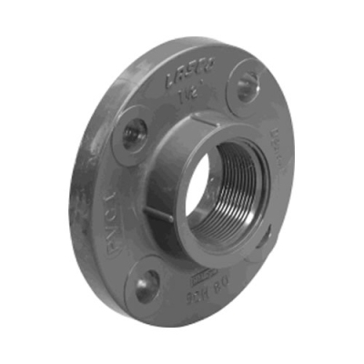 1 1 4 Schedule 80 Gray PVC Threaded 150 lb. Companion Flange U.S. Plastic Corp