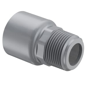 1/2" MNPT CPVC Schedule 80 Special Reinforced Male Adapter with Internal SS