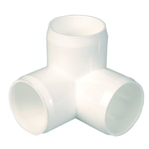 3/4" CTS (Copper Tube Size) White 3 Way Elbow