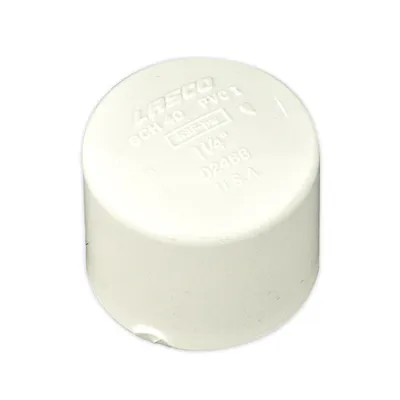 White PVC Socket Caps
