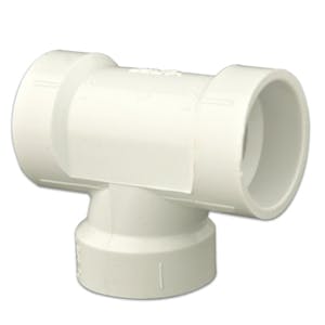 DWV PVC Sanitary Reducing Tee | U.S. Plastic Corp.