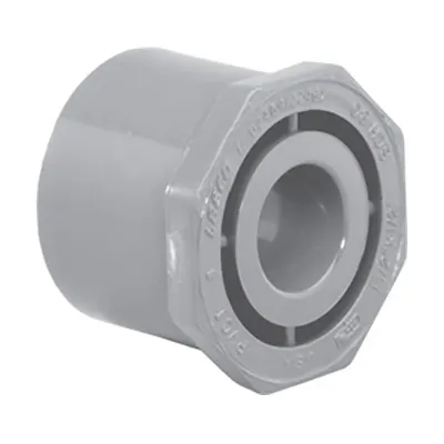 1/2" x 3/8" Schedule 80 CPVC Socket Bushing