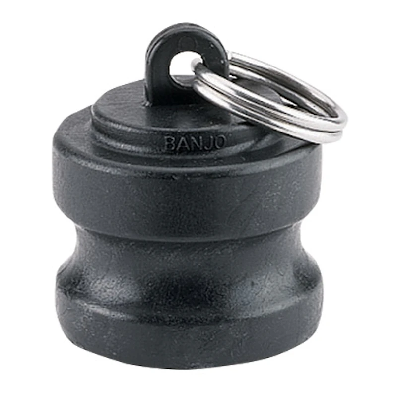 3" Banjo® Black Fiberglass-Reinforced Polypropylene Quick Disconnect Fitting Dust Plug For Female Couplings
