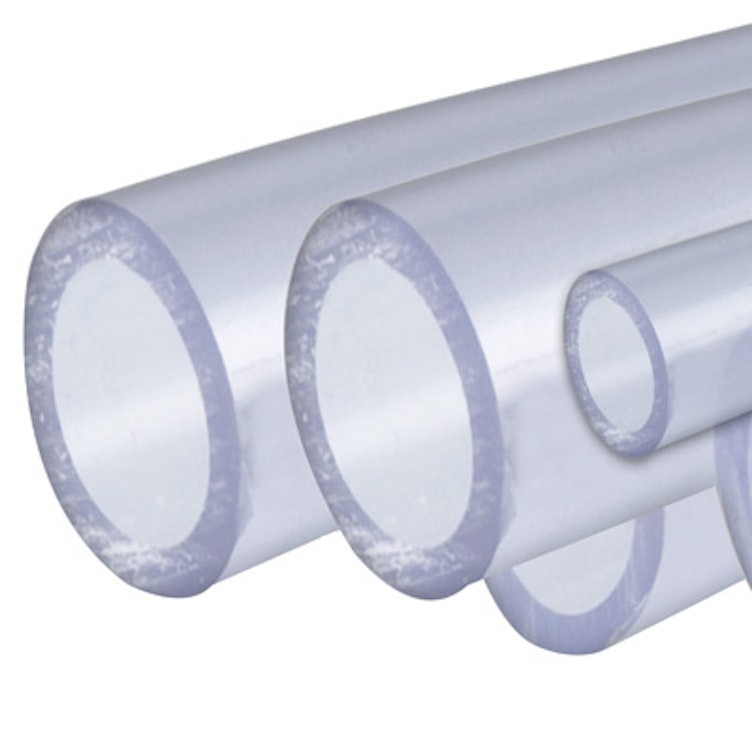 3/8" Clear Rigid Schedule 80 PVC Pipe