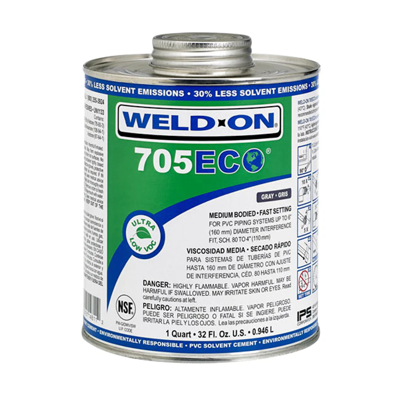 IPS® Weld-On® 705 ECO™ Ultra Clear Low VOC Medium-Bodied Cement