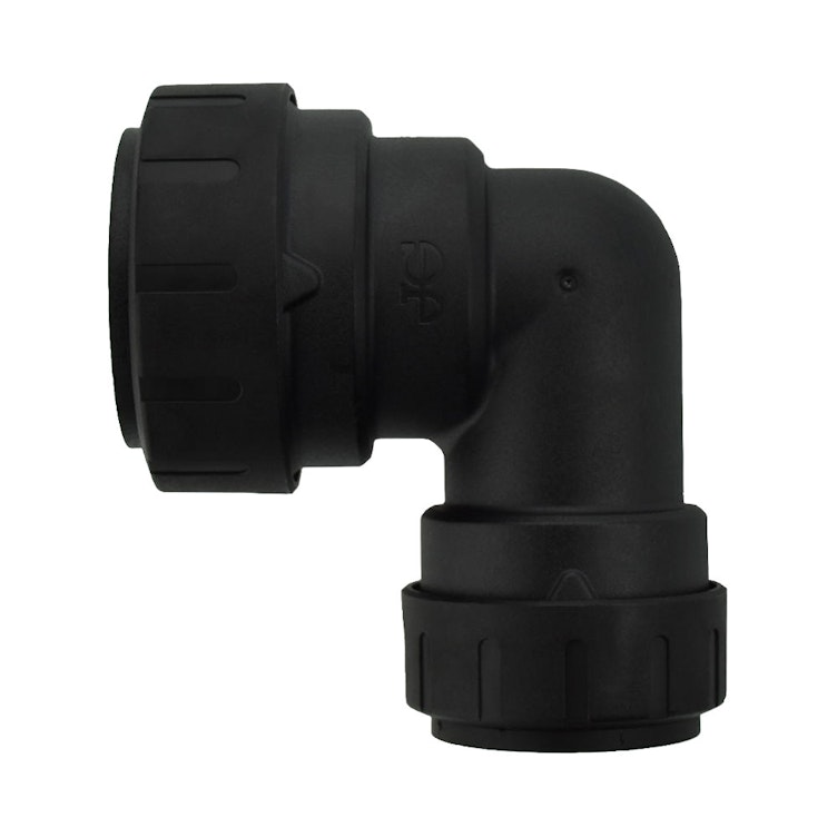 3/4" x 1/2" CTS Black UV Polysulfone Reducing Elbow