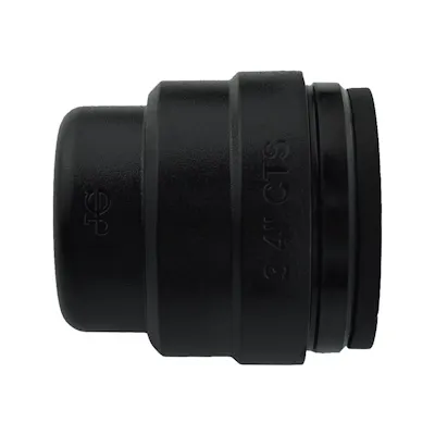 1" CTS Black UV Polysulfone End Cap