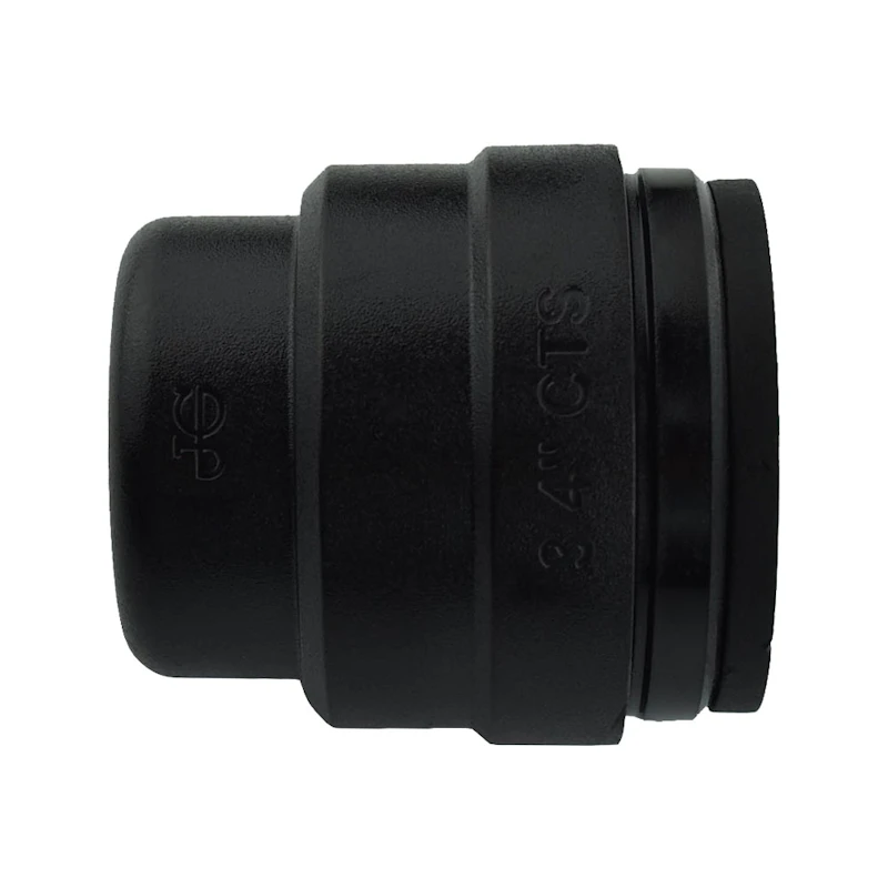 1" CTS Black UV Polysulfone End Cap