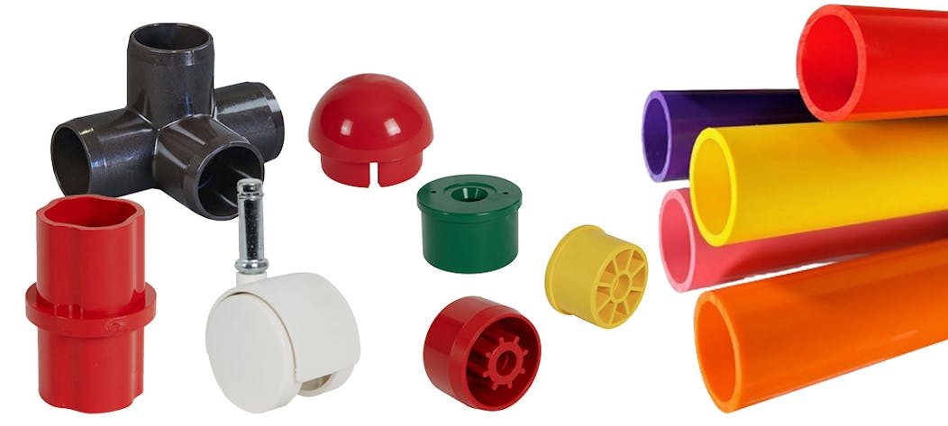 Colored PVC Furniture Pipe & Fittings