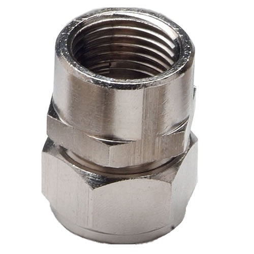 1/2" D1 x 1/2" FNPT Duratec® Nickel Plated Brass Adapter