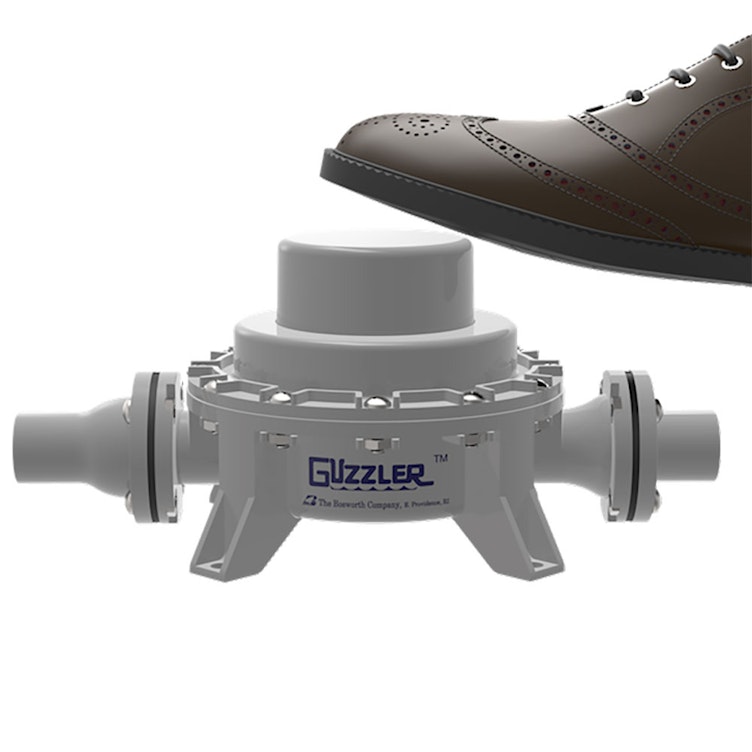 Guzzler® Small Volume Button Foot Pump for 1/2" to 1-1/4" Hose
