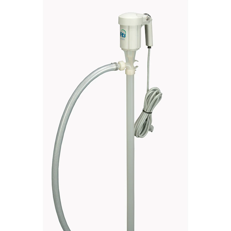 48" Pure Polypropylene/PVDF Pump Tube with 115V Electric Motor Kit