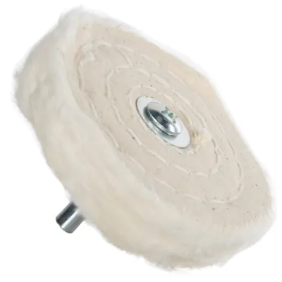 3" 46 Ply Spiral Sewn Mounted Buffing Wheel