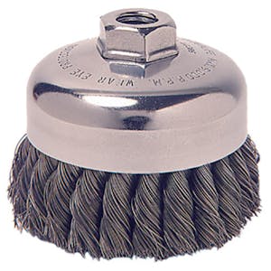 2-3/4" Knot Wire Cup Brush with 1/2"-13 Arbor Hole