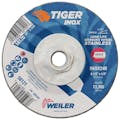 4-1/2" Dia. x 1/4" Thickness x 5/8"-11 Hub Weiler® Tiger® Inox Grinding Wheel - Type 27