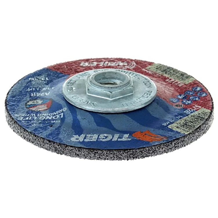 4-1/2" Dia. x 1/4" Thickness x 5/8"-11 Hub Weiler® Tiger® Premium Aluminum Oxide Grinding Wheel - Type 27