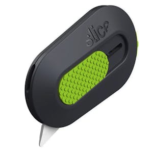 Gray/Green Auto-Retractable Slice® Mini Cutter