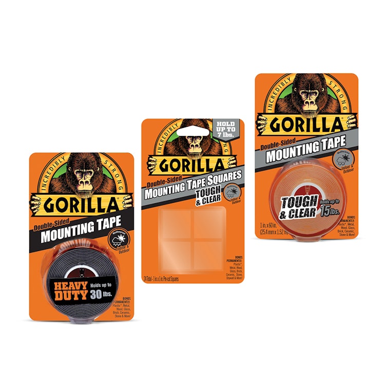 Gorilla Tough and Clear Mounting Tape Squares