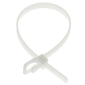 8"- 50 lbs. Natural RETYZ™ Releasable Standard Cable Ties - Pack of 100