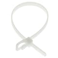 6" - 50 lbs. Natural RETYZ™ Releasable Standard Cable Ties - Pack of 100