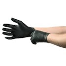 Extra Large Exam-Grade Black Widow Black Nitrile Gloves (100 per box)