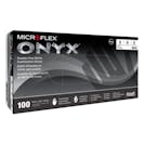 Large Microflex® Onyx® N64 Black Nitrile Gloves (100 per box)