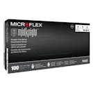 Large Microflex® MidKnight® MK-296 Black Nitrile Gloves (100 per box)