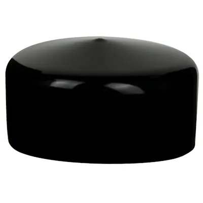 Black Vinyl Cap - 3-1/2" Cap ID x 1-1/8" Inside Length