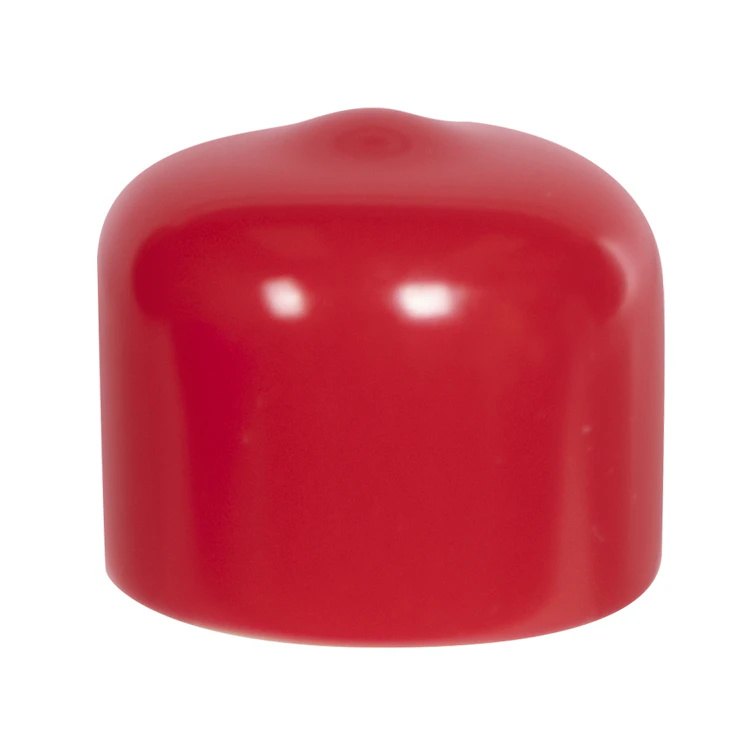 Red Vinyl Cap - 5/8" Cap ID x 1/2" Inside Length