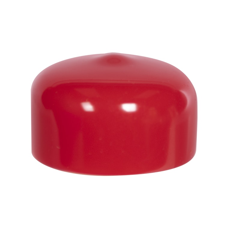 Red Vinyl Cap - 1" Cap ID x 1/2" Inside Length