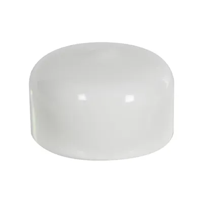 White Vinyl Cap - 1" Cap ID x 1/2" Inside Length