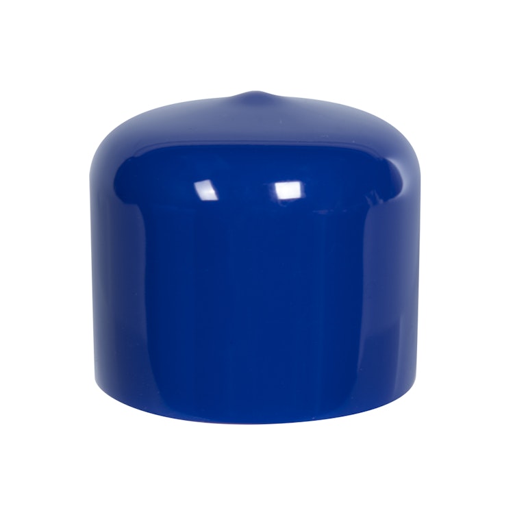 Blue Vinyl Cap - 1-1/4" Cap ID x 1" Inside Length