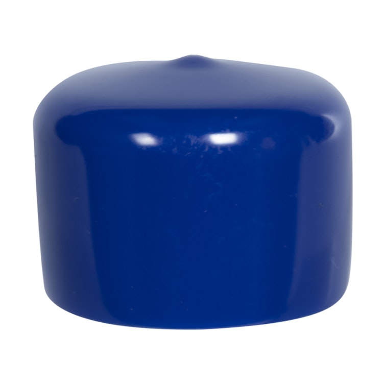 Blue Vinyl Cap - 1-1/2" Cap ID x 1" Inside Length
