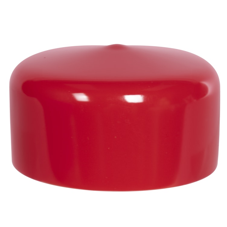 Red Vinyl Cap - 2" Cap ID x 1" Inside Length