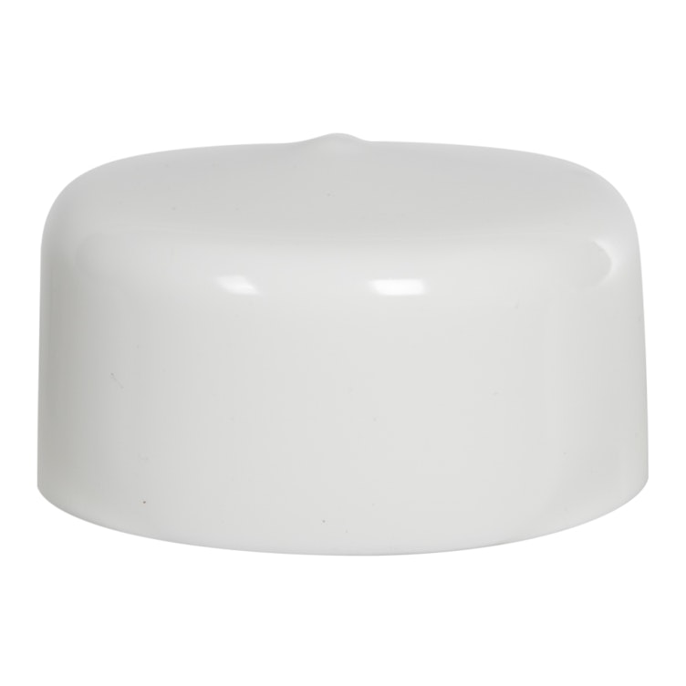 White Vinyl Cap - 2" Cap ID x 1" Inside Length