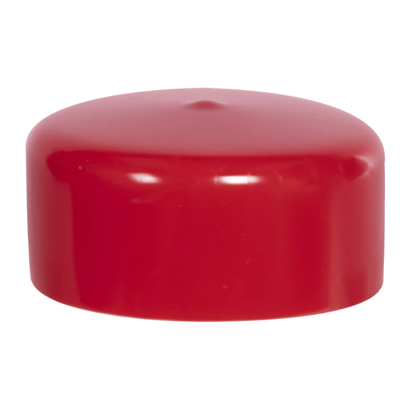 Red Vinyl Cap - 2-1/2" Cap ID x 1" Inside Length