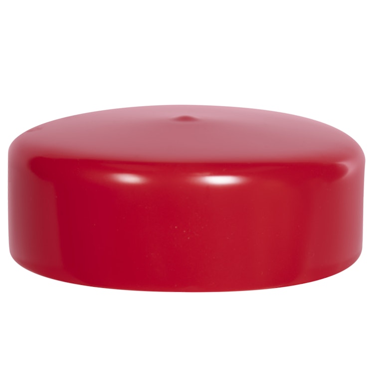 Red Vinyl Cap - 4" Cap ID x 1-1/8" Inside Length